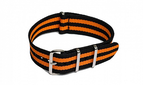 NATO Strap - Oranžová / černá