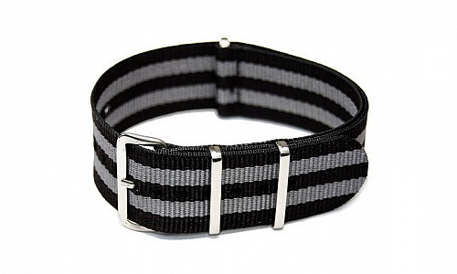 NATO Strap - Šedá / černá