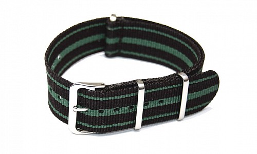 NATO Strap - Černá / zelená