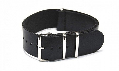 NATO Strap - Kůže černá