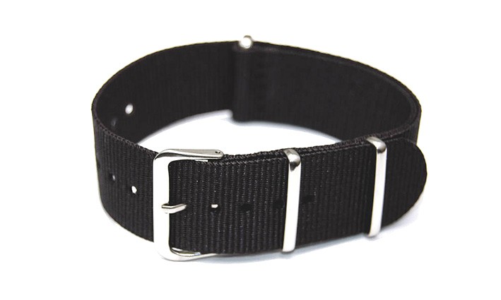 Řemínek k hodinkám NATO Strap - Černá - šíře 22 mm