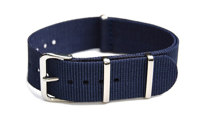 Řemínek k hodinkám NATO Strap - Modrá - šíře 18 mm