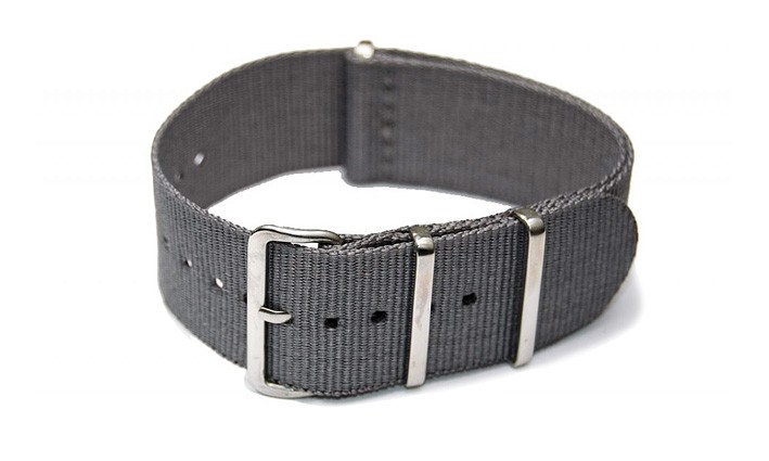 Řemínek k hodinkám NATO Strap - Šedá - šíře 18 mm