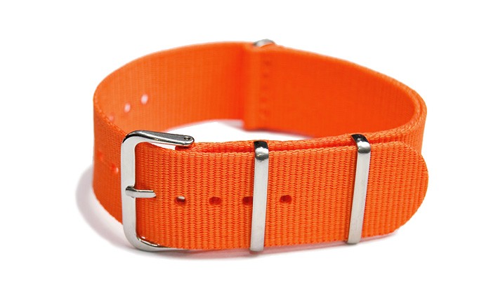 Řemínek k hodinkám NATO Strap - Oranžová - šíře 20 mm