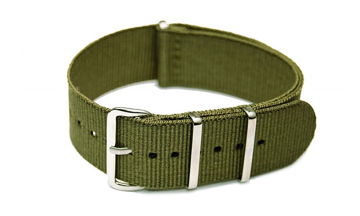 Řemínek k hodinkám NATO Strap - Olivová - šíře 18 mm