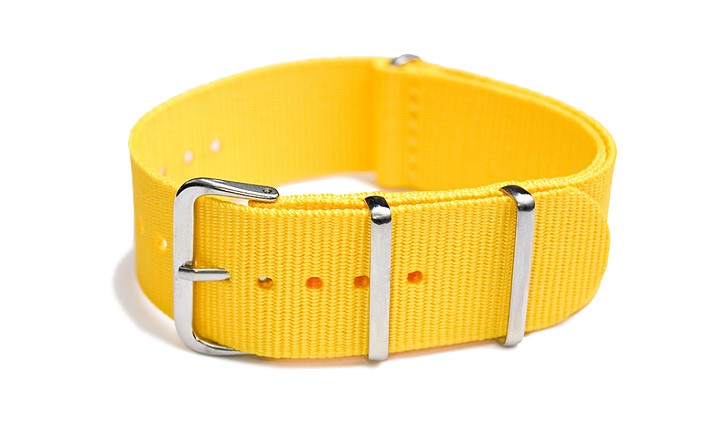 Řemínek k hodinkám NATO Strap - Žlutá - šíře 22 mm