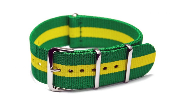 Řemínek k hodinkám NATO Strap - Brazil - šíře 22 mm