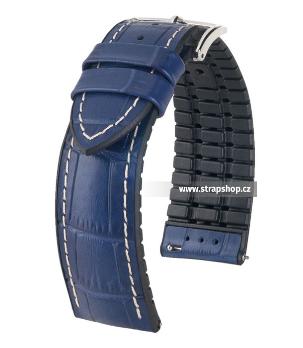 Řemínek k hodinkám HIRSCH George - modrá (80) 22 mm
