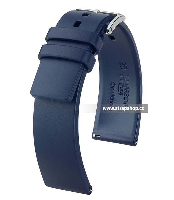 Řemínek k hodinkám HIRSCH Pure - modrá (80) 22 mm pánský