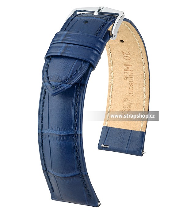 Řemínek k hodinkám HIRSCH Duke M - modrá (80) 18 mm dámský