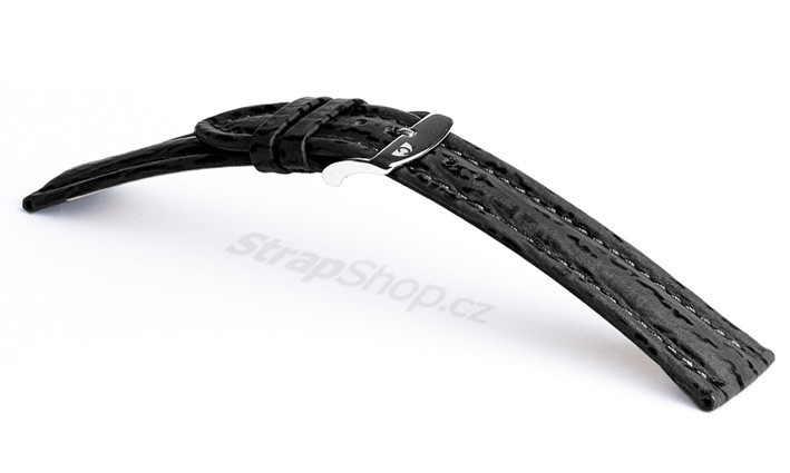 Řemínek k hodinkám CAMPAGNOLO Squalo - černá (01) 22 mm