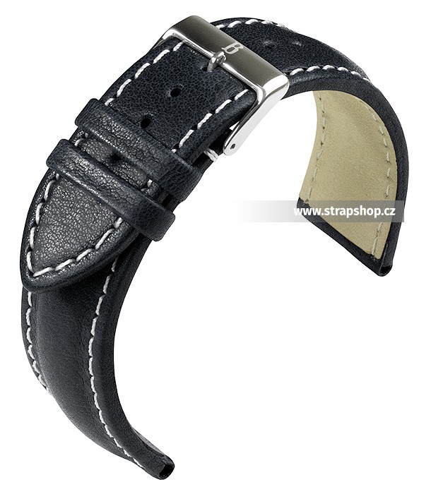 Řemínek k hodinkám BARINGTON Chronomaster - černá (10) 18 mm