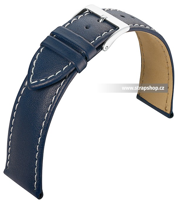 Řemínek k hodinkám EULIT Taurus - modrá / bílá (93) 20 mm pánský