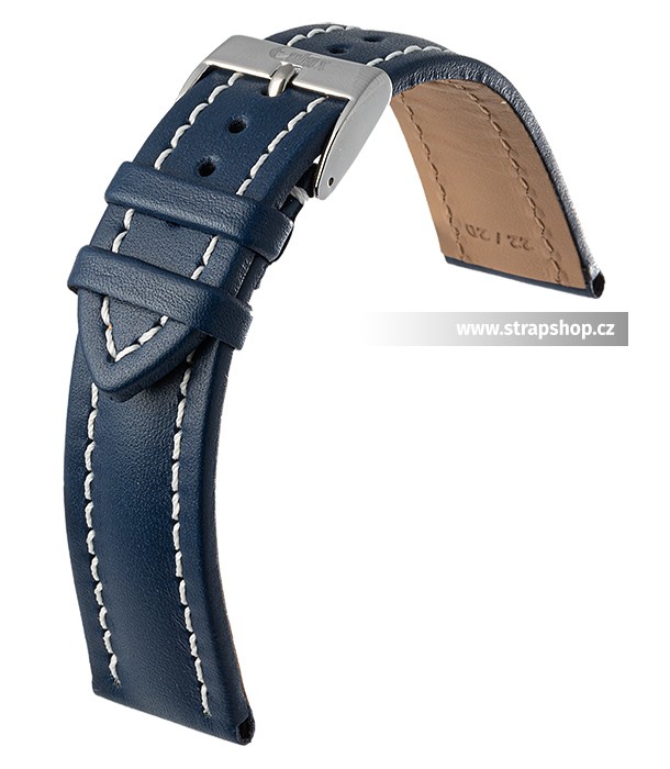 Řemínek k hodinkám EULUX Buffalo - modrá (50) 22 mm
