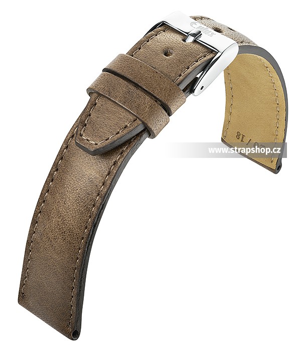 Řemínek k hodinkám EULUX Cavallo Sport - šedohnědá (31) 20 mm