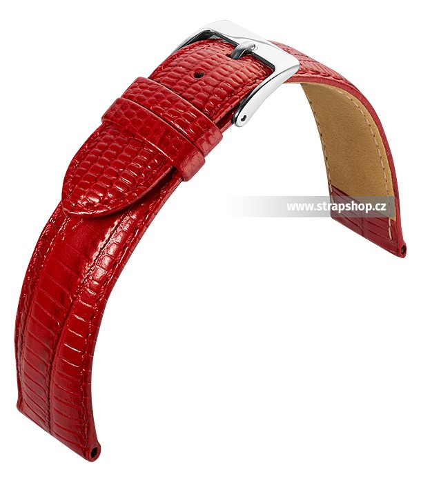 Řemínek k hodinkám EULIT Teju Look - červená (40) 18 mm pánský