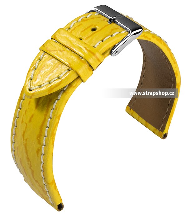 Řemínek k hodinkám BARINGTON Shark - žlutá (35) 22 mm