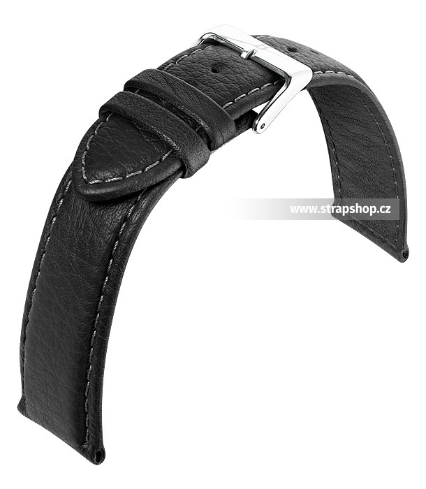 Řemínek k hodinkám BARINGTON Imperator Shrunk - černá (10) 18 mm