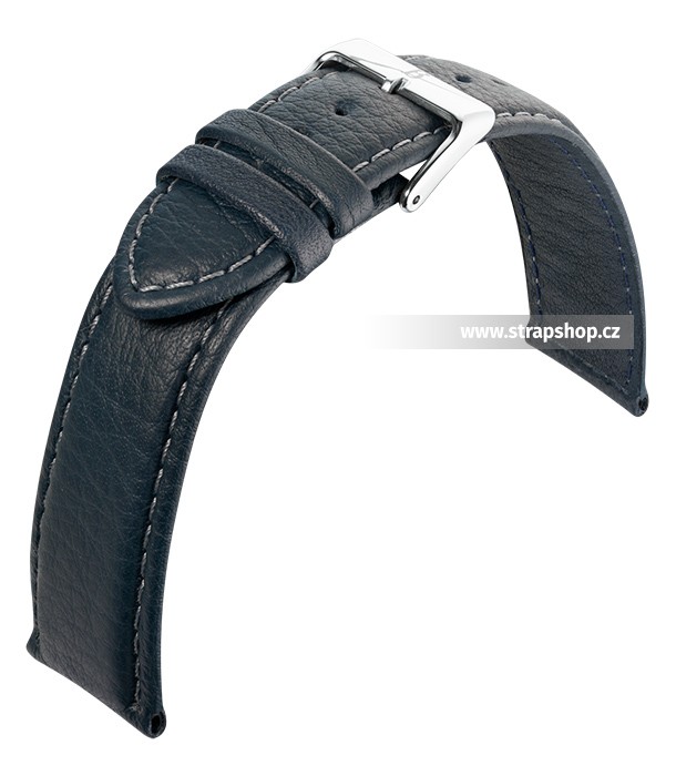 Řemínek k hodinkám BARINGTON Imperator Shrunk - tmavě modrá (50) 22 mm
