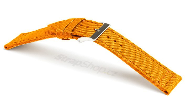 Řemínek k hodinkám Campagnolo Canvas - oranžová (14) 20 mm