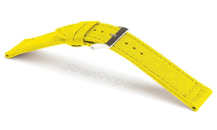 Řemínek k hodinkám Campagnolo Canvas - žlutá (08) 20 mm