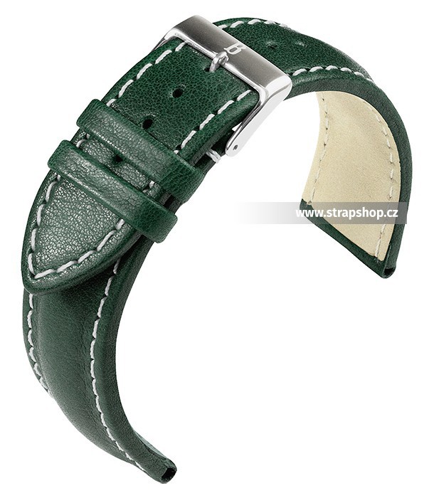 Řemínek k hodinkám BARINGTON Chronomaster - zelená (60) 22 mm