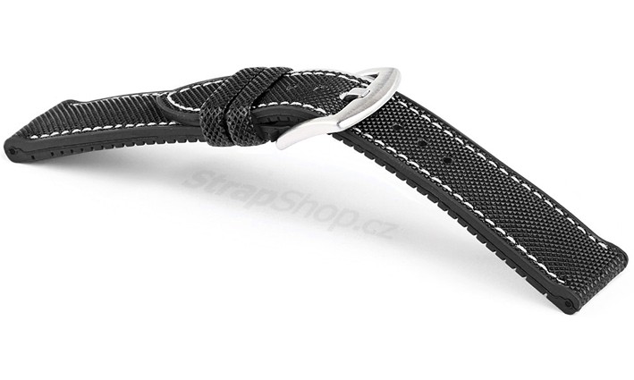 Řemínek k hodinkám Campagnolo Extreme - černá / černá (16) 20 mm