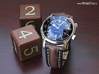 RIOS Tornado - tm. hnědá (patina) - Longines Legend Diver