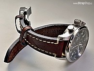 HIRSCH Liberty - hnědá - Landeron Chronograph