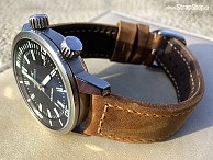 HIRSCH Terra - zlatohnědá - IWC Aquatimer Vintage