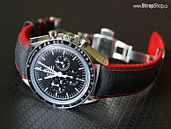 HIRSCH Robby - černá/červená - Omega Speedmaster Professional