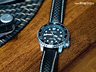 Hirsch Carbon - černá - Citizen Promaster Diver