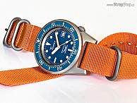 ZULU Strap - oranžová - Squale 50 Atmos blue