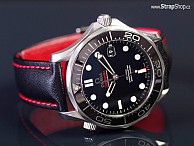HIRSCH Speed Calf - černá - Omega Seamaster 300m