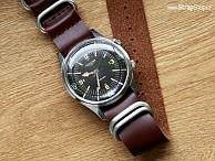 ZULU Strap kůže - hnědá - Longines 7150 (původní model)