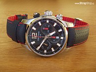 HIRSCH Robby - Černá / červená - Certina DS Prince Chrono Automatic