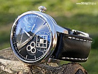 HIRSCH Heavy Calf - Černá - Maurice Lacroix Roue Carree seconde