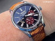 HIRSCH Leaf - hnědá - Seiko Presage