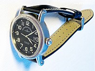 HIRSCH Heavy Calf - černá - Zeno-Watch Basel Pilot