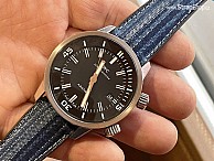 HIRSCH Kasuri  - modrá - IWC Aquatimer Vintage