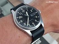 Zulu Strap kůže - černá - Seiko SRPG35 Field