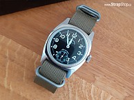 ZULU Strap - zelená - Zeno Watch Basel Retro Carre