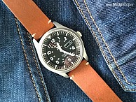 BARINGTON Vintage - zlatohnědá - Seiko 5 Sports