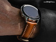 Huawei Smartwatch - HIRSCH Heavy Calf - zlatohnědá