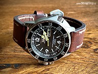 BARINGTON Aeronautica - hnědá - Seiko 5 Land Shark Automatic