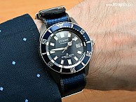 NATO Premium - Modrá / šedá - Citizen Promaster Marine Fujitsubo