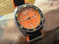 NATO Premium - Černá / oranžová - Seiko Divers SKX011