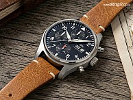 HIRSCH Bagnore - Zlatohnědá - IWC Pilot's Chronograph