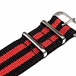 NATO Strap - Červená / černá