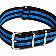 NATO Strap - Modrá / černá